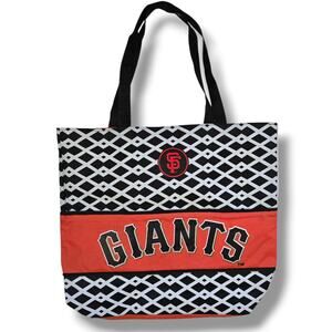 San Francisco Giants Black & Orange Reusable Tote Bag MLB Baseball Fan Gift